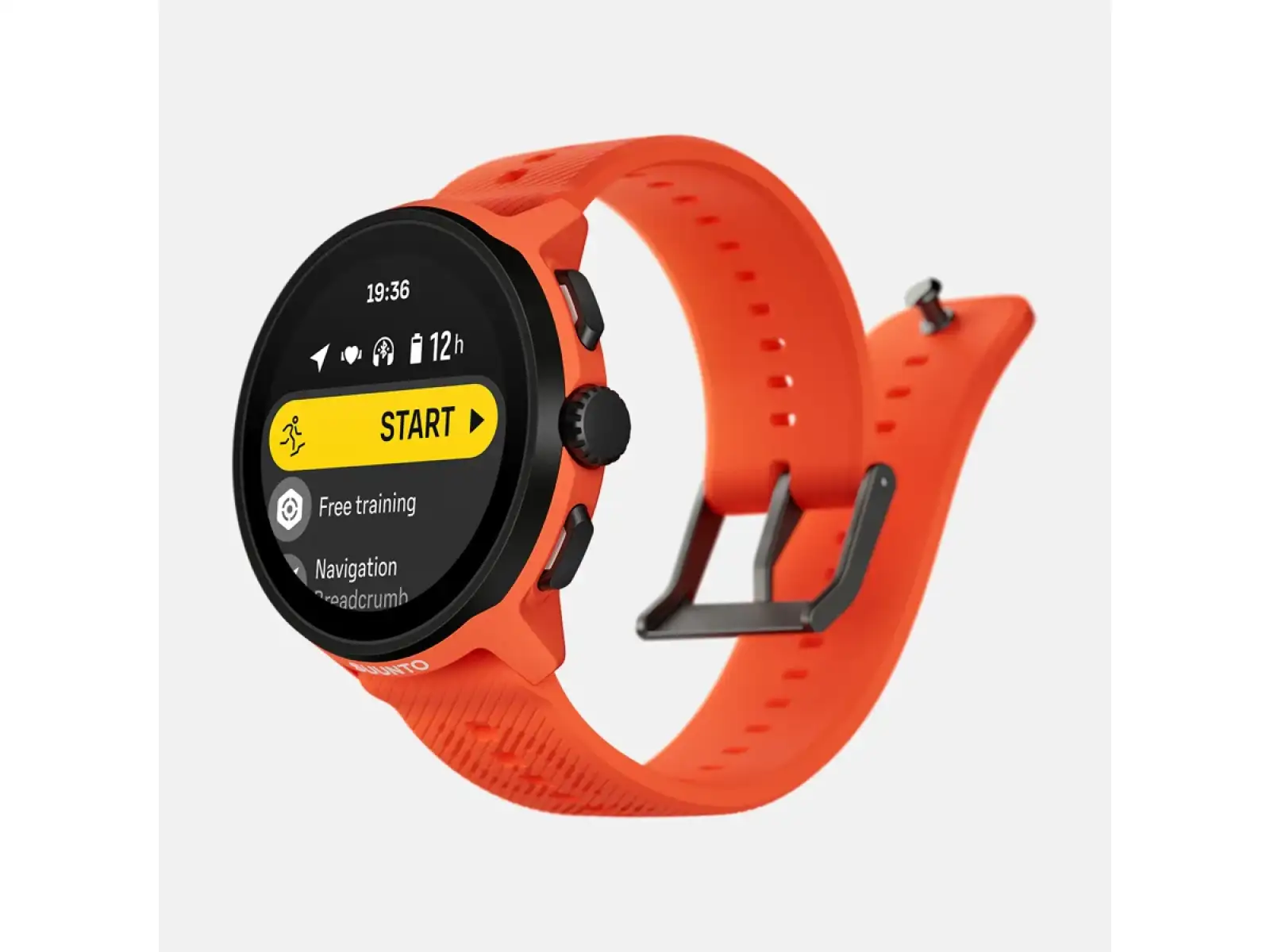 Suunto Run inteligentné hodinky silikónový remienok Coral Orange