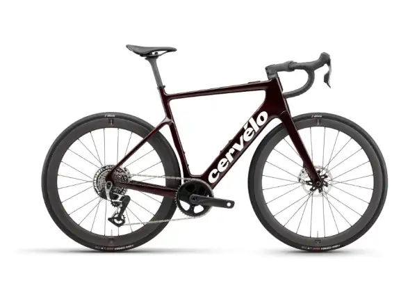 Cervélo Rouvida Red XPLR AXS 1 cestný elektrobicykel Black Cherry