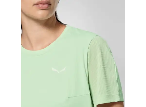 Salewa Dry'Ton Hybrid dámske tričko krátky rukáv Pastel Green