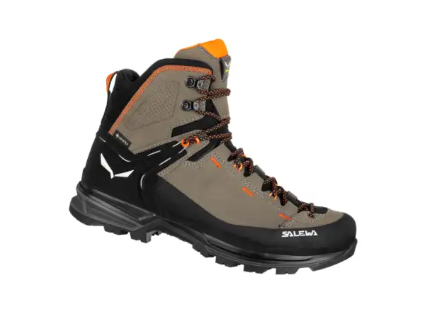 Salewa Mountain Trainer 2 Mid GTX pánske trekové topánky Brown Bungee Cord/Black