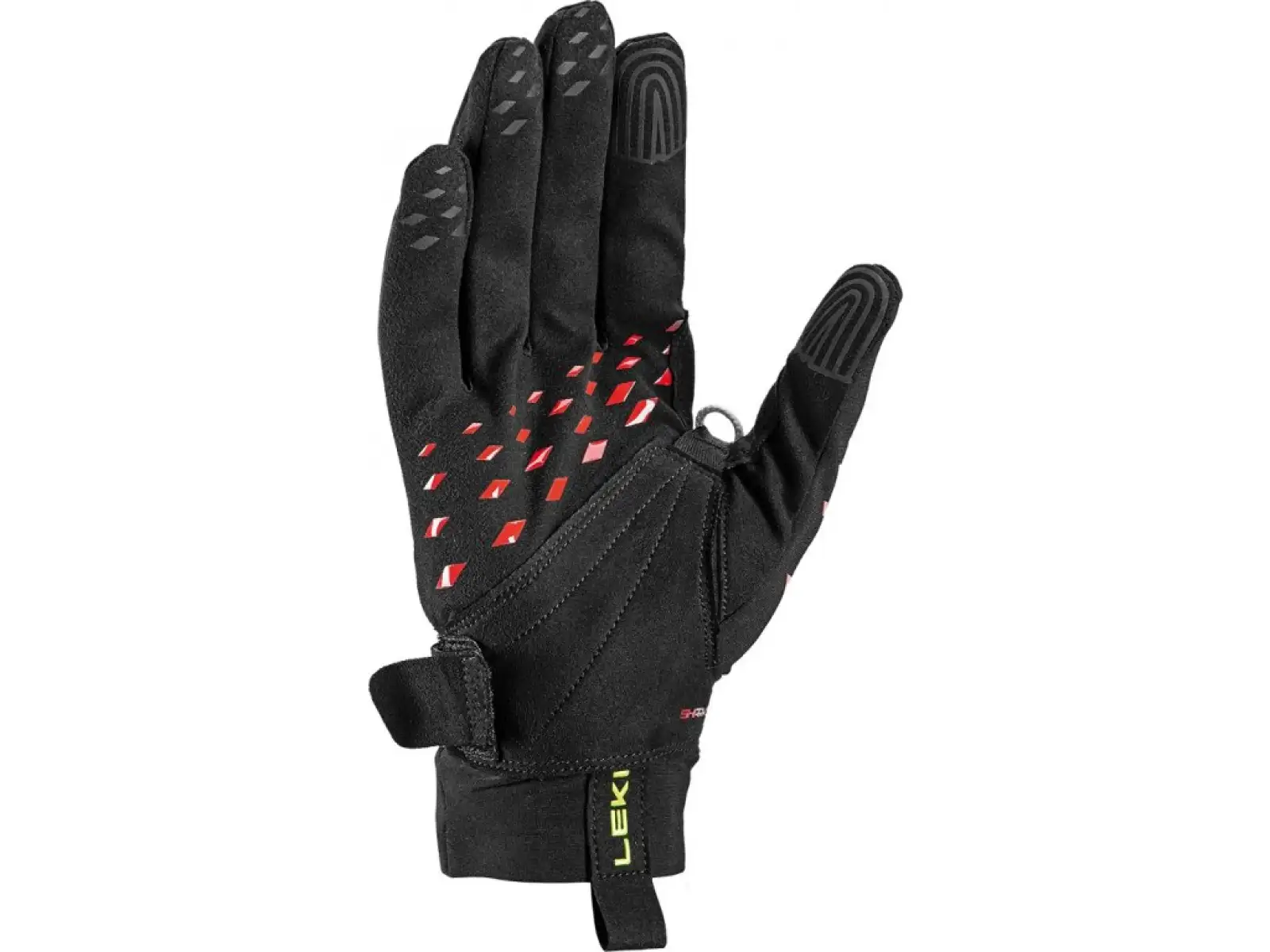 Leki Ultra Trail Storm Shark bežecké rukavice Black/Red/Neon Yellow