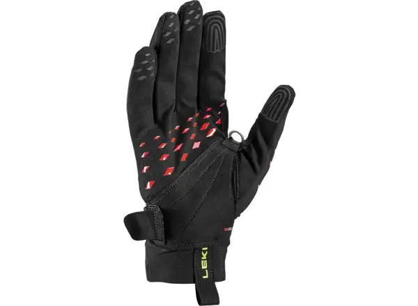Leki Ultra Trail Storm Shark bežecké rukavice Black/Red/Neon Yellow