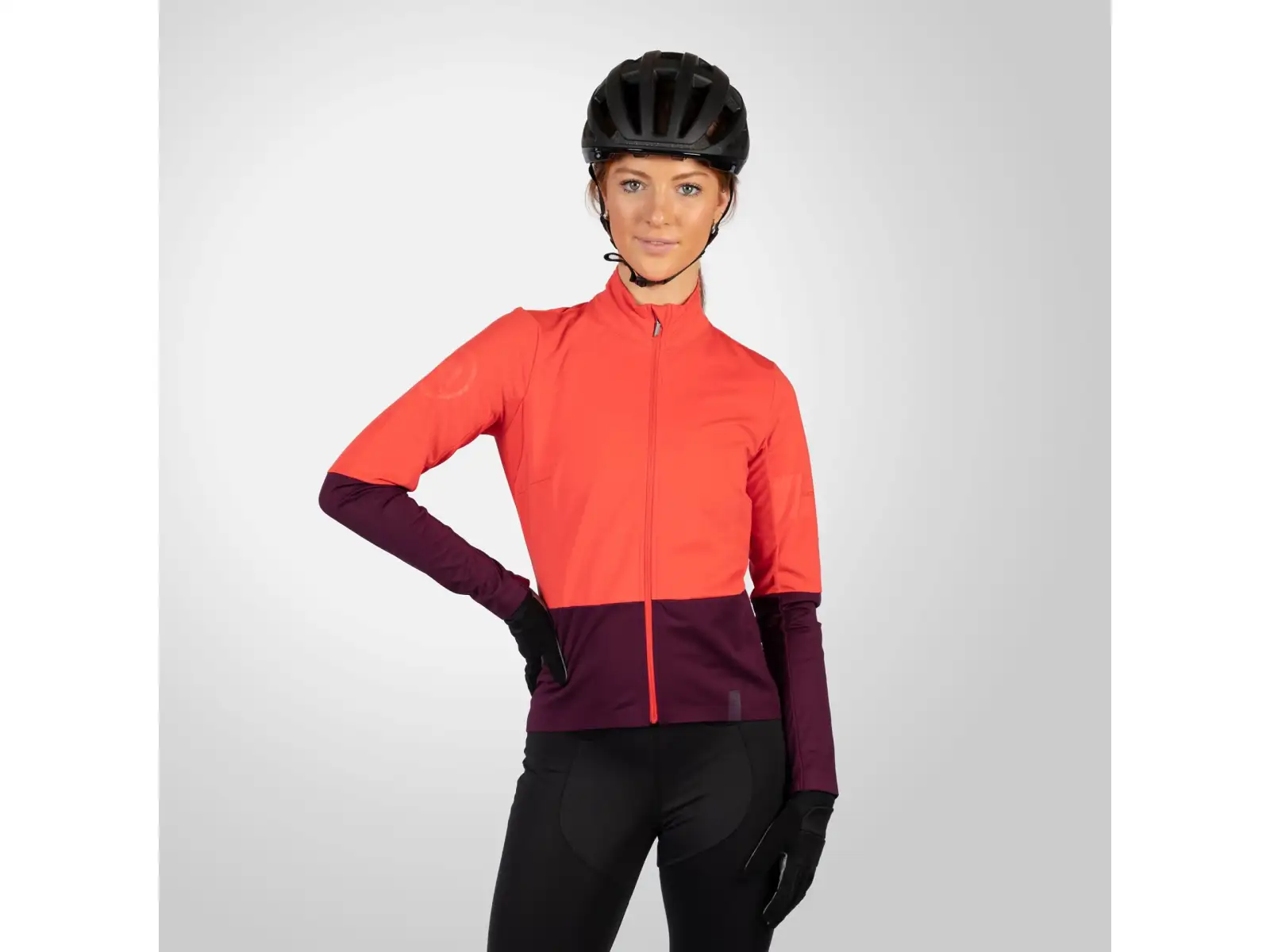 Endura FS260 JetStream dámsky dres dlhý rukáv Aubergine