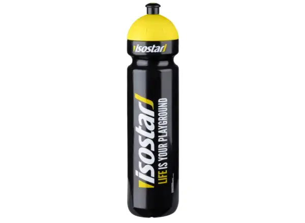 Isostar bidón 1l výsuvné viečko čierna