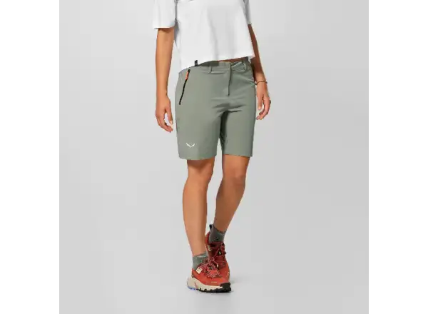 Salewa Puez Talvena Durastretch dámske kraťasy Faded Green