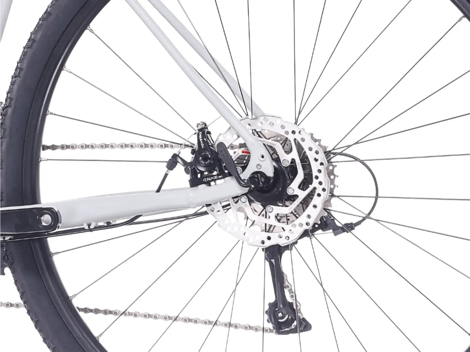 Rock Machine Lukk 20 Flat Bar gravel bicykel Matte Limerock Grey
