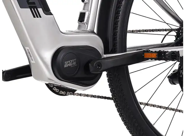 Rock Machine eSTORM 70 TOUR horský elektrobicykel Gloss Silver/Black/Grey