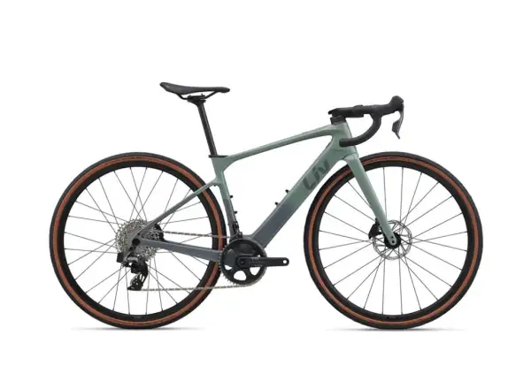 Liv Avail Advanced E+ Elite AR cestný elektrobicykel Eucalyptus/Ocean Storm