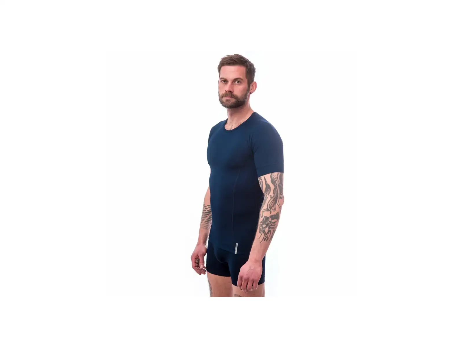 Sensor Coolmax Tech pánske tričko krátky rukáv Deep Blue
