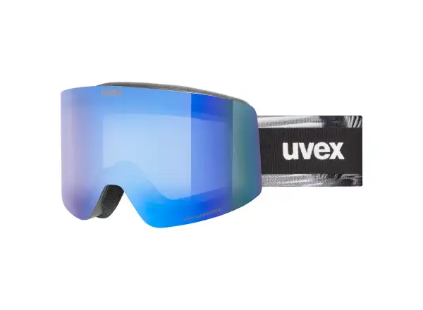 Uvex Provoque FM lyžiarske okuliare black matt/blue - green