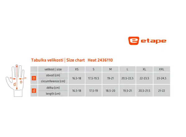 Etape Heat rukavice čierna
