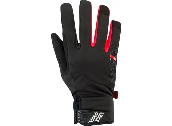 Silvini Ortles WA1540 dámske zimné softshellové rukavice black/red