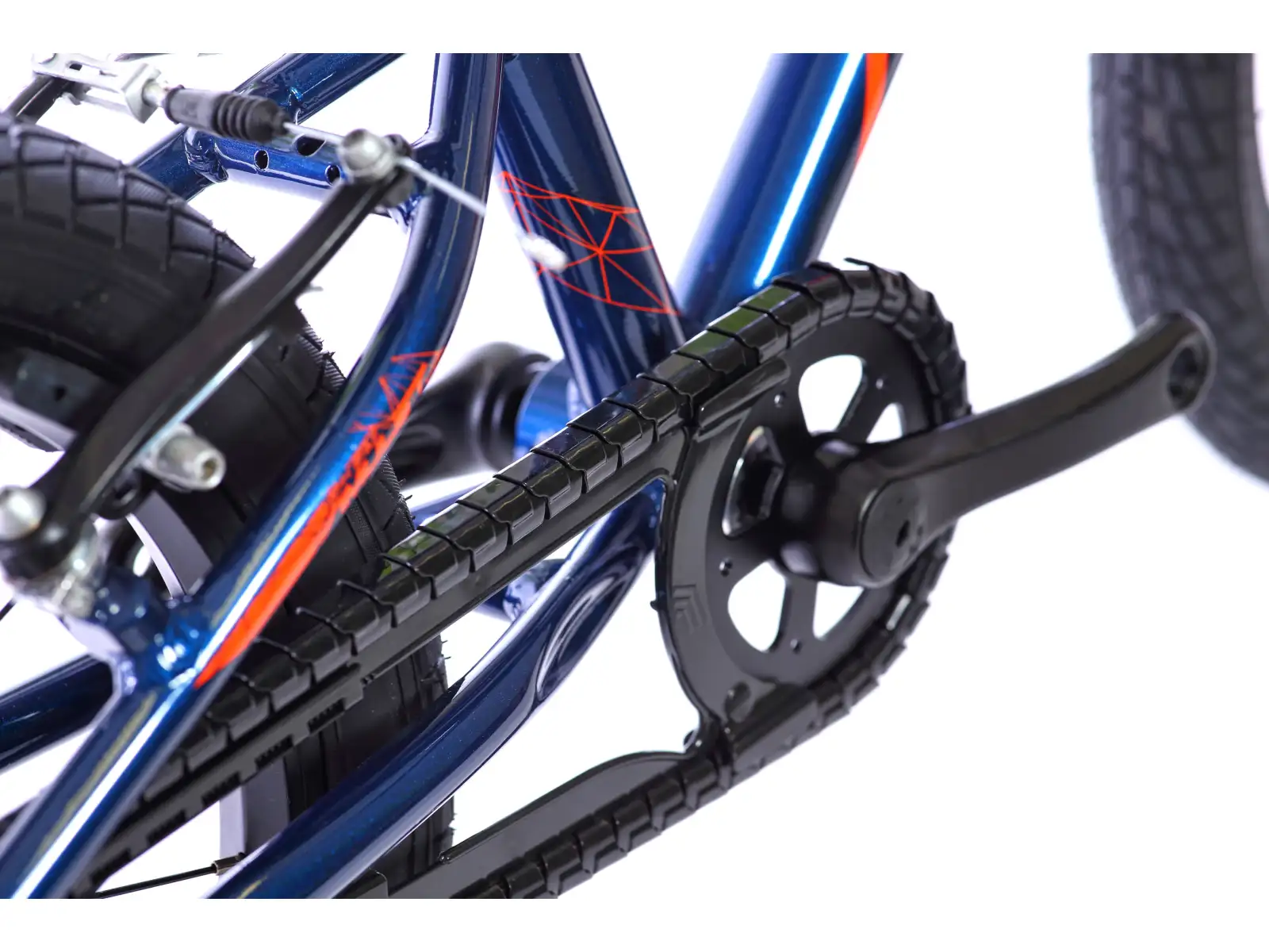 Detský bicykel Amulet 16 Mini Superlite tmavomodrá metalíza/oranžová lesklá