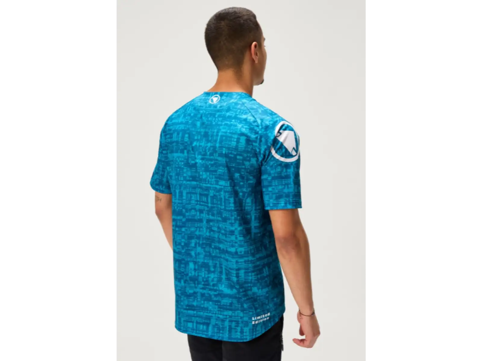 Endura LTD Grid Print pánsky dres krátky rukáv Atlantic