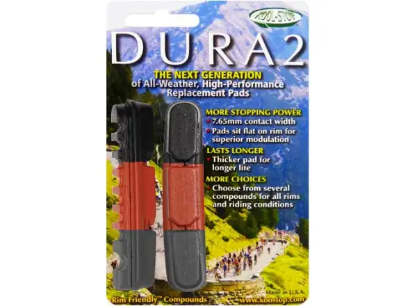 Kool Stop Dura-Type 2 brzdové gumičky losos/čierna/sivá