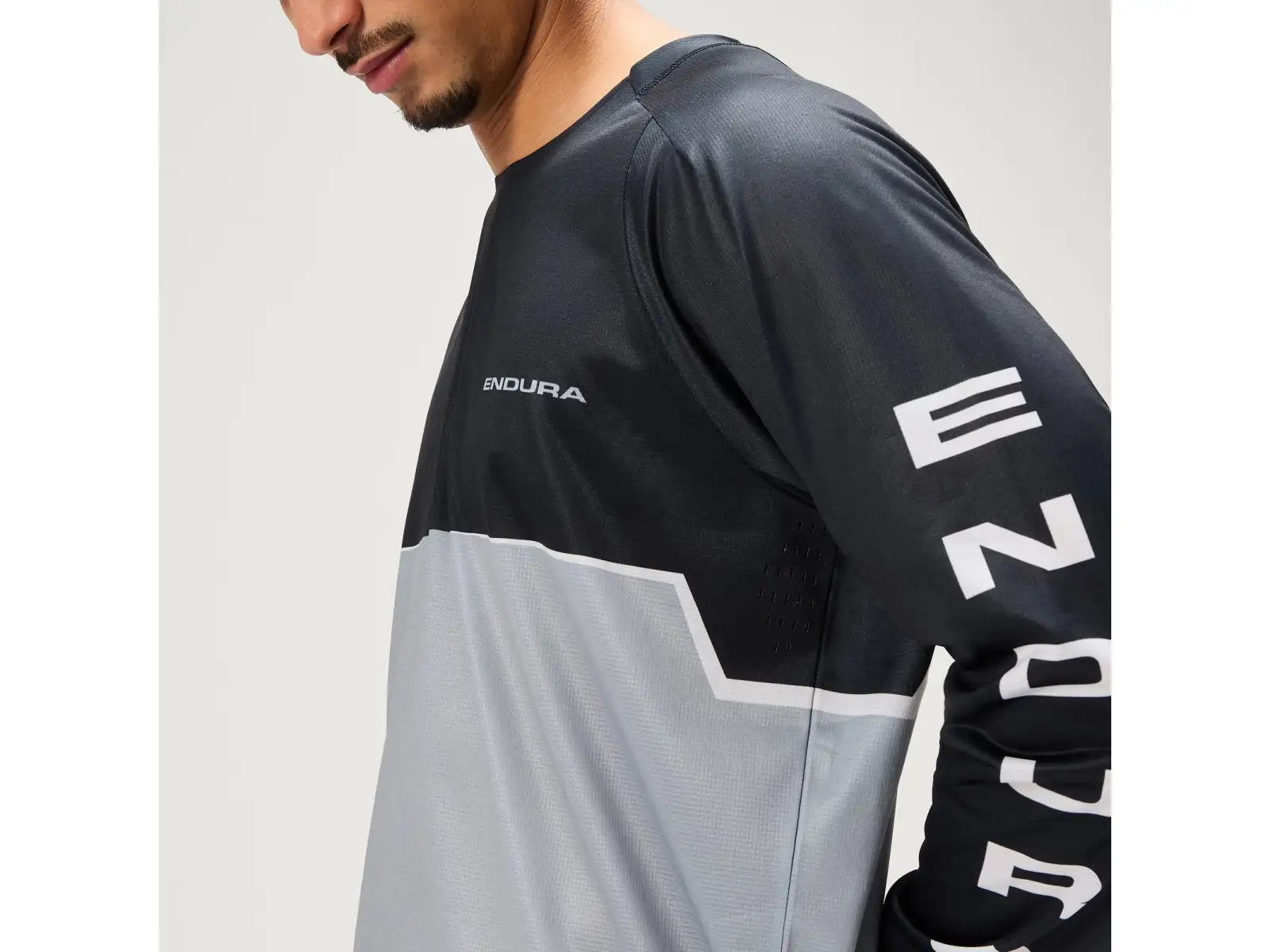 Endura Core Printed L/S Tee pánsky dres dlhý rukáv Black