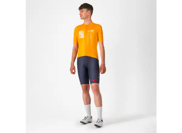 Castelli Espresso R-A/D pánske kraťasy s vložkou a trakmi Twilight Blue