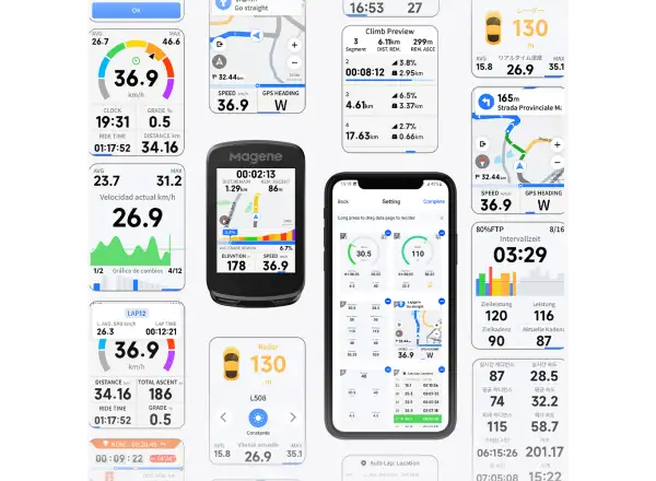 Magene C606 V2 GPS cyklopočítač