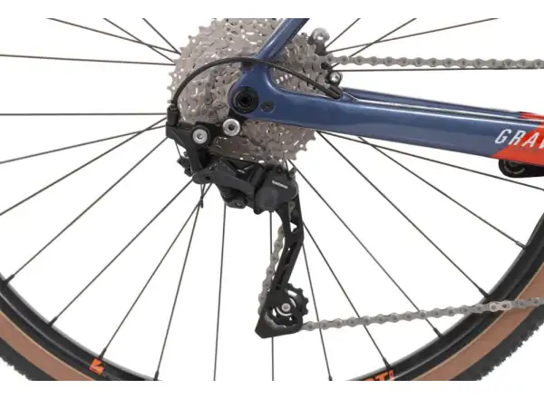 Rock Machine Gravelride CRB 700 gravel koleso gloss dark blue/brick orange/silver