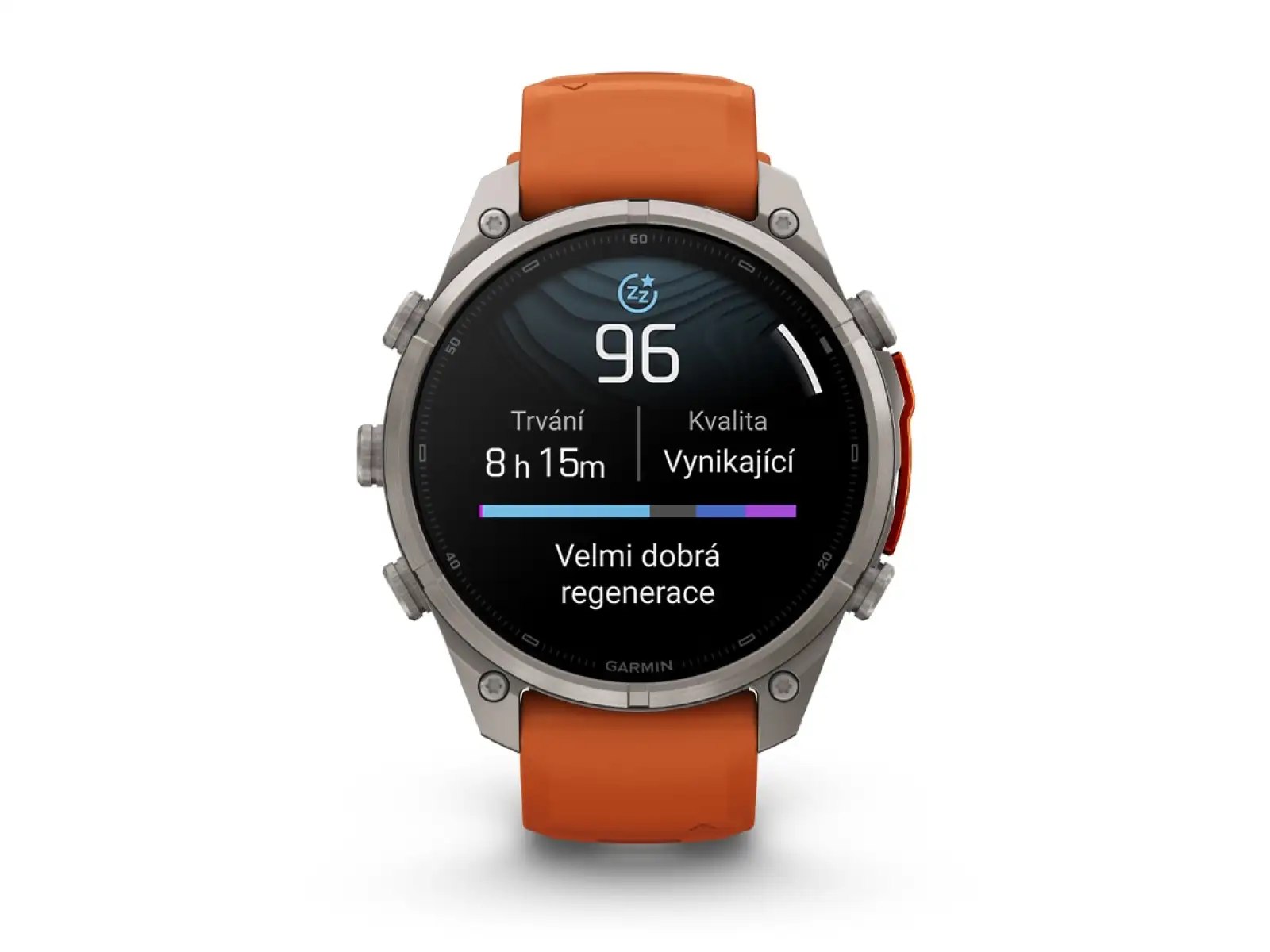 Garmin Fénix 9 Pro inReach 47 mm inteligentné hodinky Titanium Autumn orange/Spark orange
