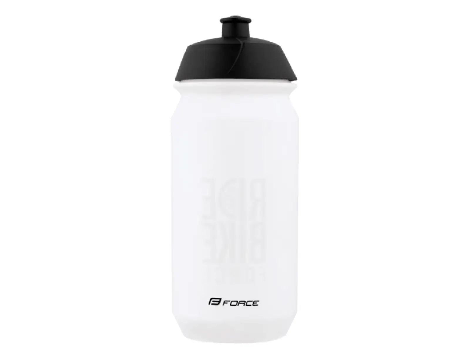Force Ride Bike cyklistická fľaša 500 ml transparentná/čierna