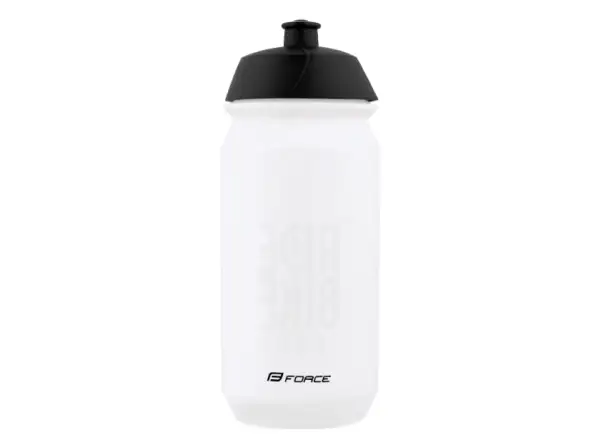 Force Ride Bike cyklistická fľaša 500 ml transparentná/čierna