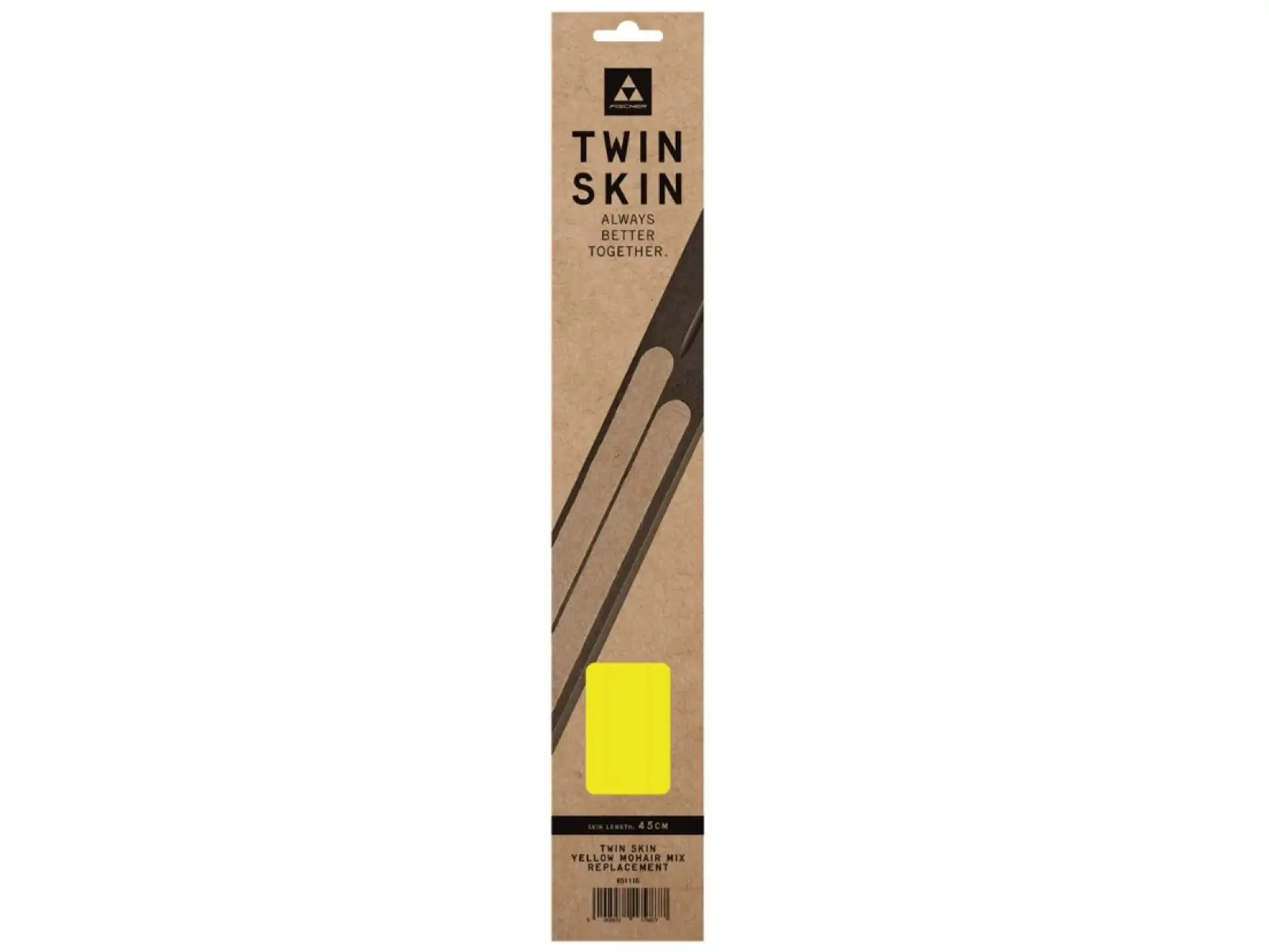 Fischer Twin Skin Mohair Mix náhradné stúpacie pásy Yellow