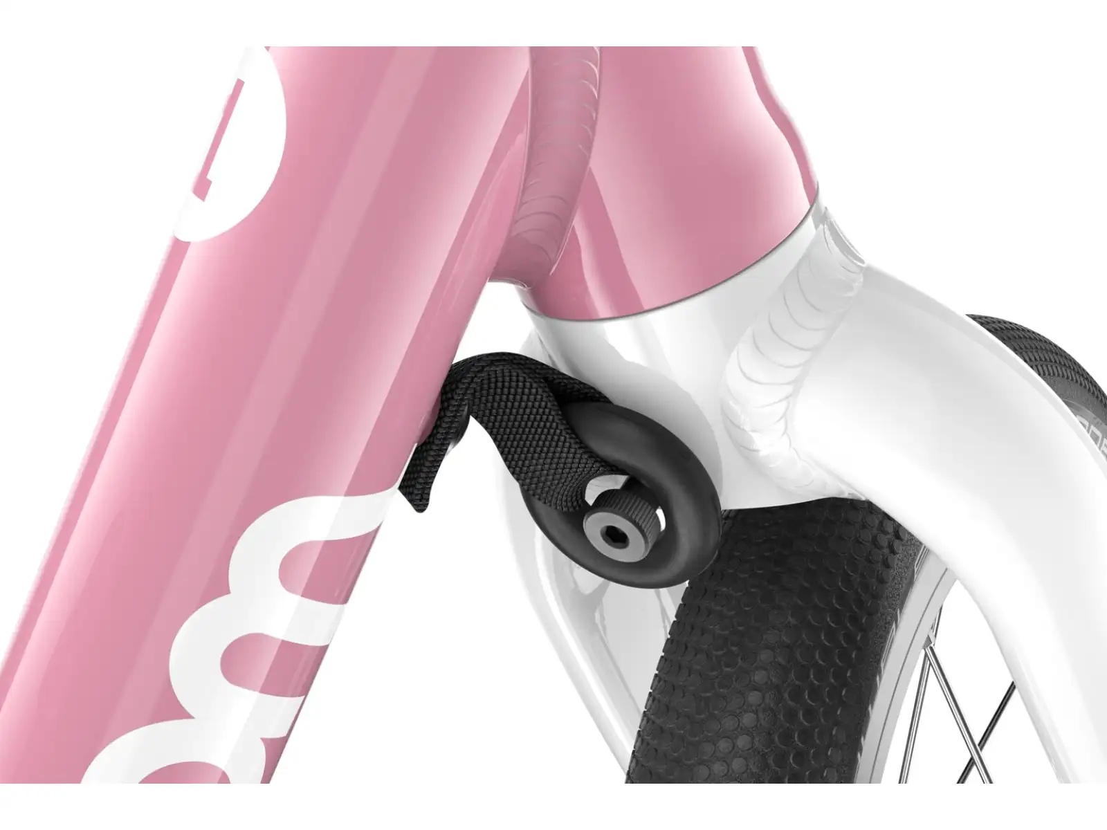 Woom GO 1 detské odrážadlo 12" Powder Pink