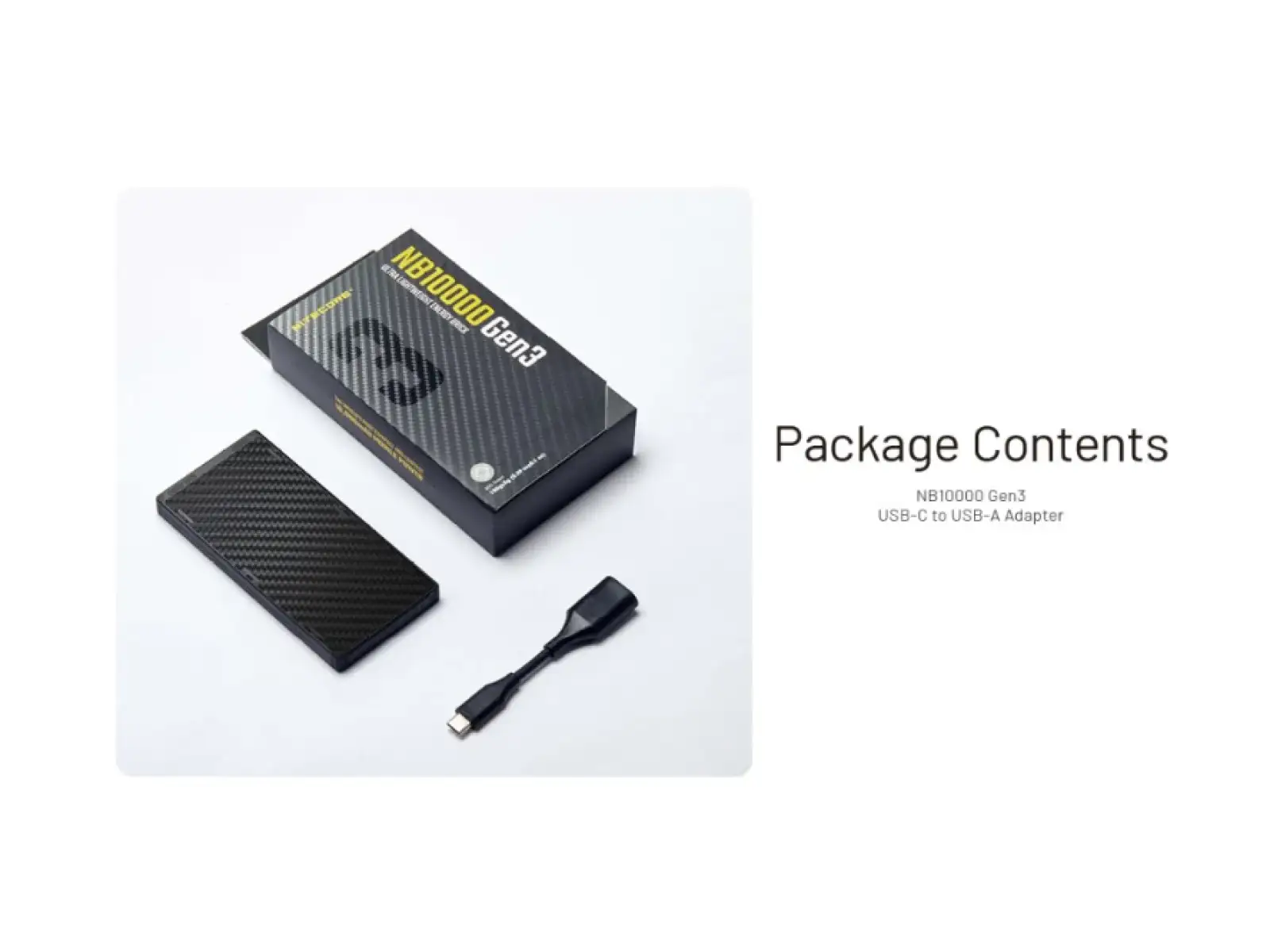 Nitecore výkonná Powerbanka NB10000 Gen3