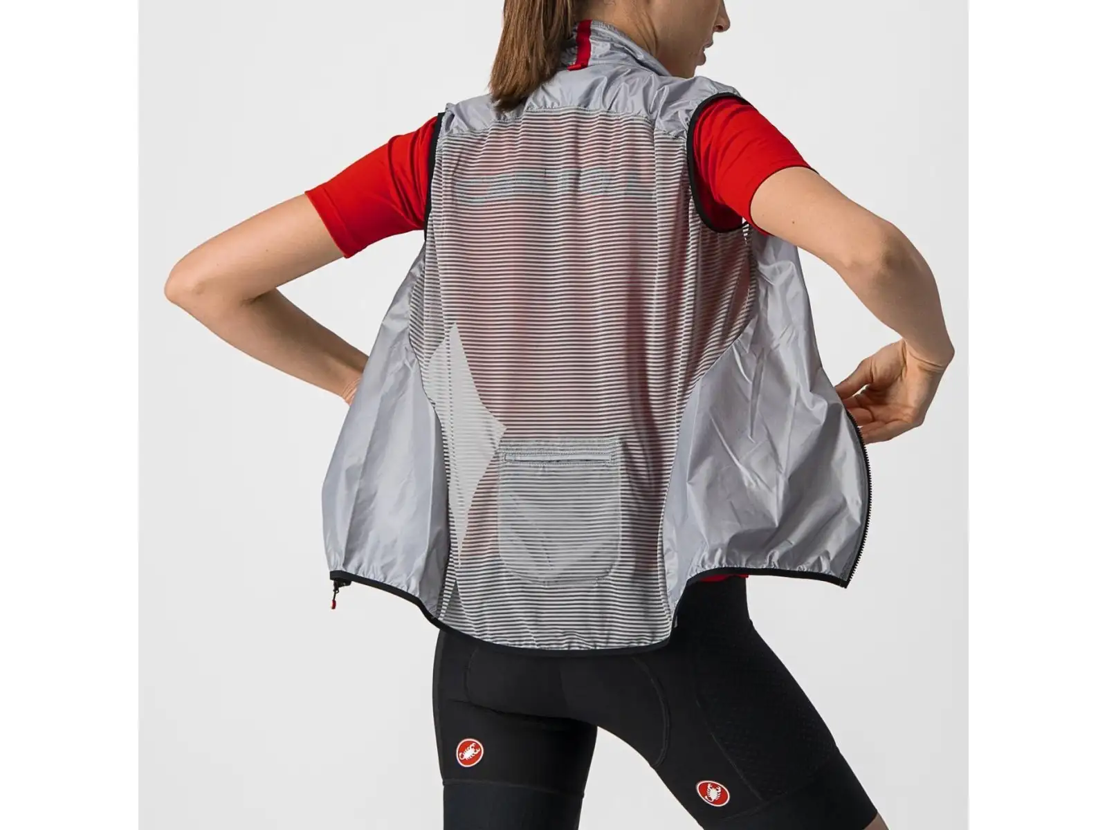 Castelli Aria dámska vesta Silver Gray