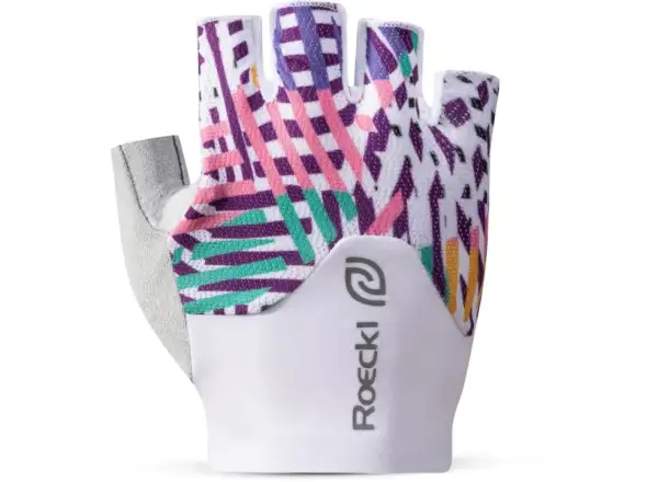 Roeckl Deleni 2 dámske cyklistické rukavice White/Multicolor