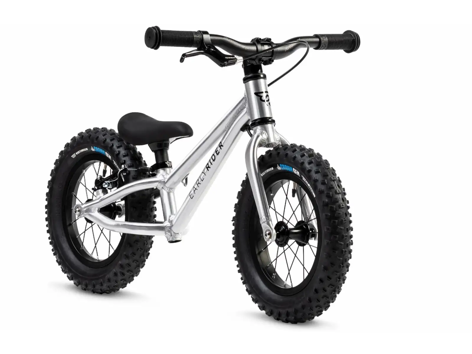 Early Rider Big Foot 12 detské odrážadlo Brushed Aluminium