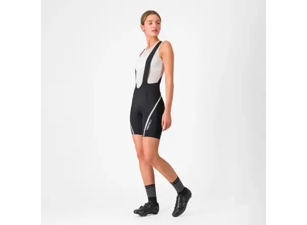 Castelli Velocissima 3 dámske kraťasy s trakmi Black/Silver