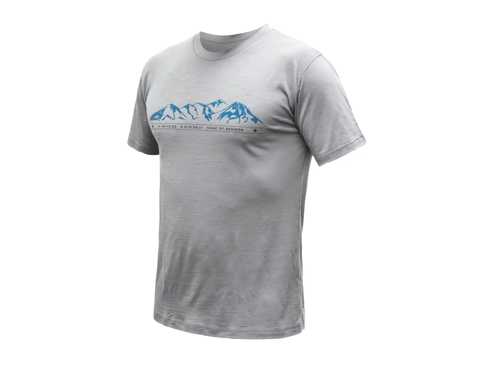 Sensor Merino Active Mountains pánske tričko krátky rukáv šedá