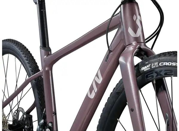 Liv Devote 1 dámsky gravel bicykel Charcoal Plum