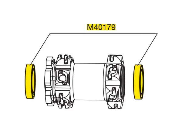 Mavic Bearing Kit pre predný náboj os 20 mm (M40179)