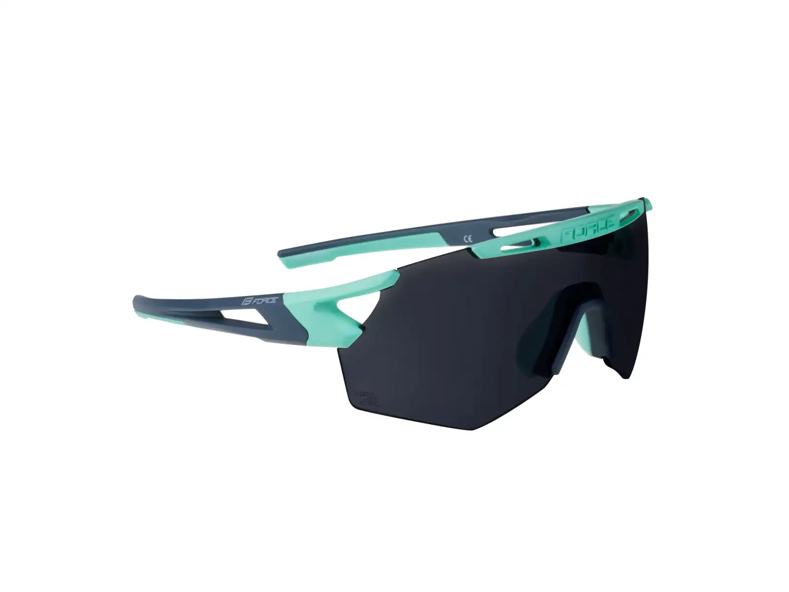 Force Arcade cyklistické okuliare Mint-stormy Blue/black mirrored lenses