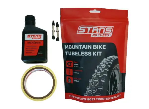 No Tubes Tubeless konverzní kit pre MTB - pásky 21 mm, ventily 44 mm