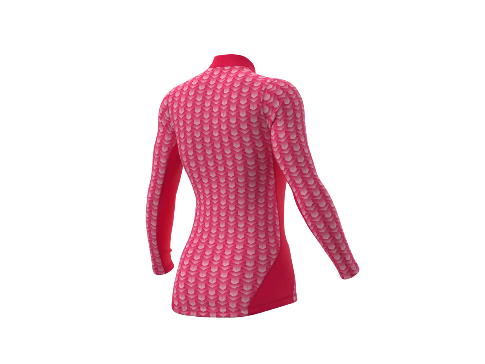 Alé Intimo Cubes dámske funkčné tričko dlhý rukáv strawberry