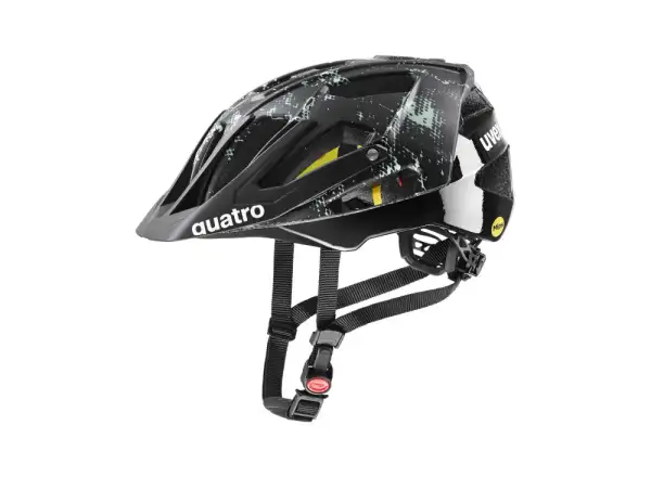 Uvex Quatro CC MIPS prilba Black/Jade Matt