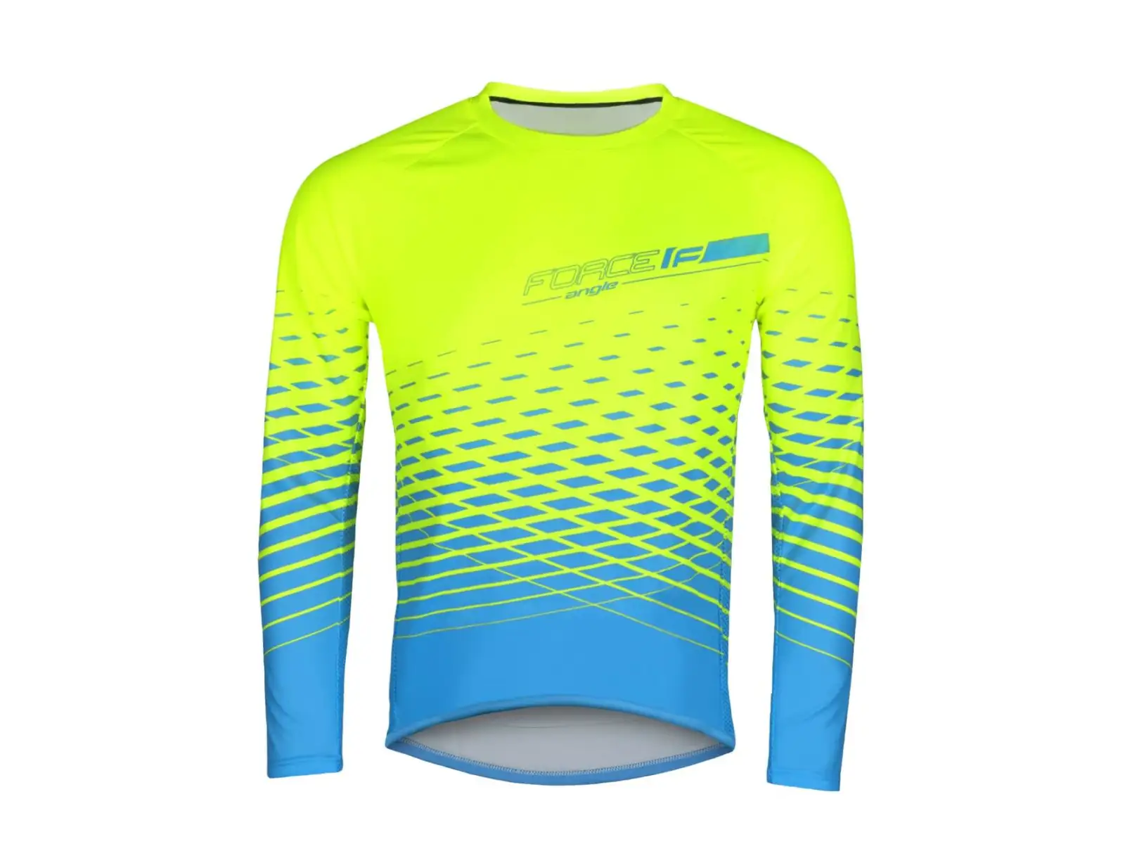 Force Angle MTB pánsky dres s dlhým rukávom fluo/blue