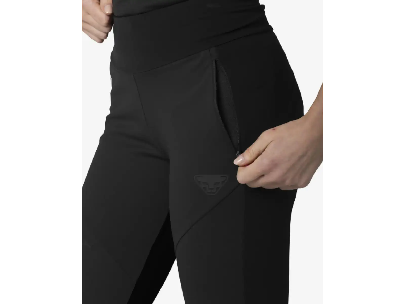 Dynafit Alpine Softshell Hybrid dámske bežecké nohavice Black Out