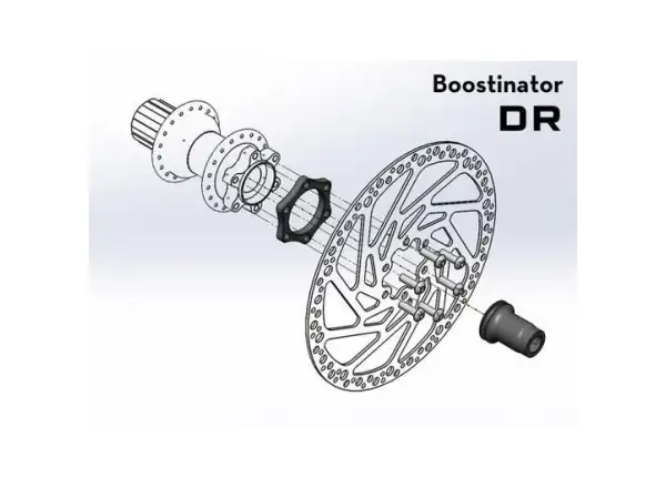 Wolf Tooth Boostinator DR adaptér pre BOOST pre DT Star Ratchet zadný.