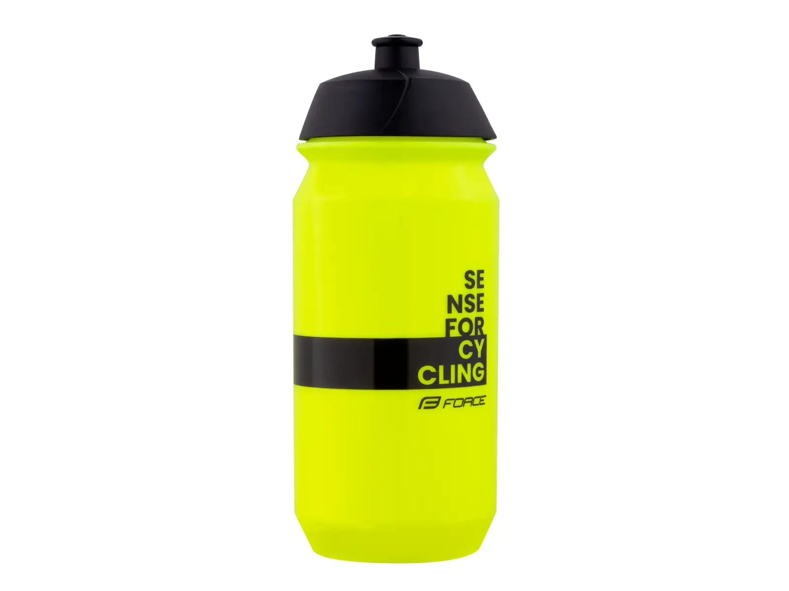 Force Fine cyklistická fľaša 500 ml fluo/čierna