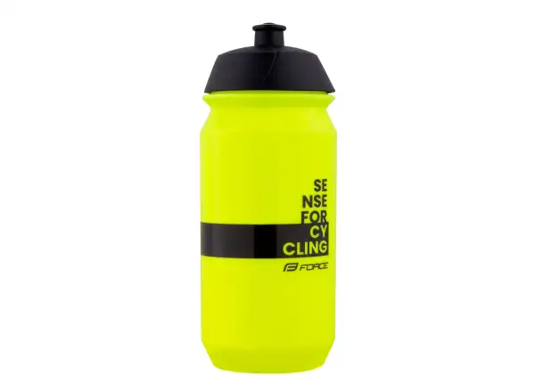 Force Fine cyklistická fľaša 500 ml fluo/čierna