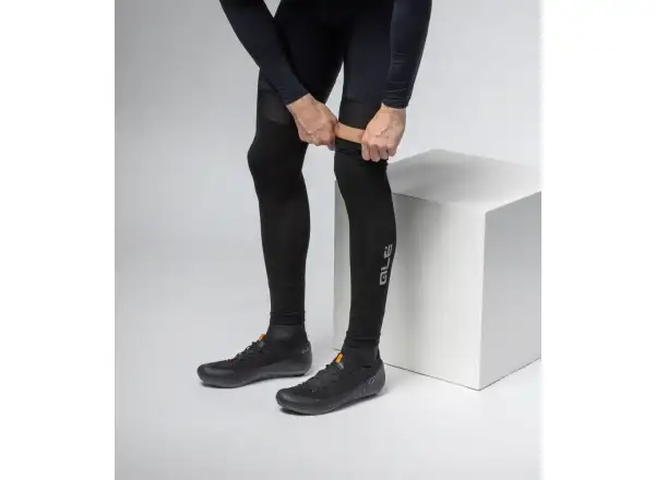 Alé Dryarn® cyklistické návleky na nohy čierna veľ. uni