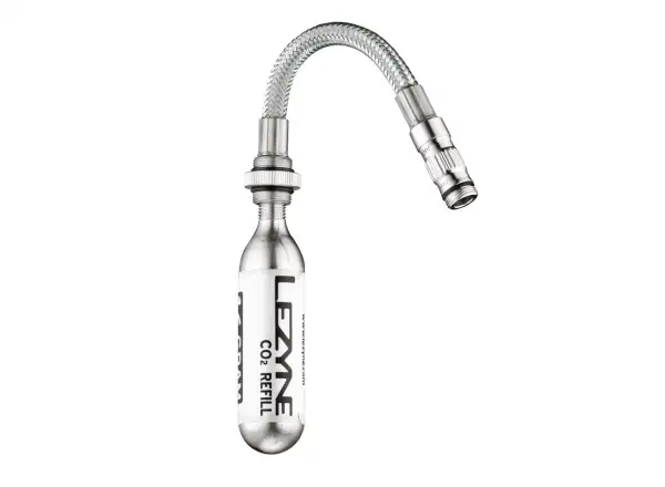 Lezyne CO2 Flex Hose hadička na bombičky strieborná