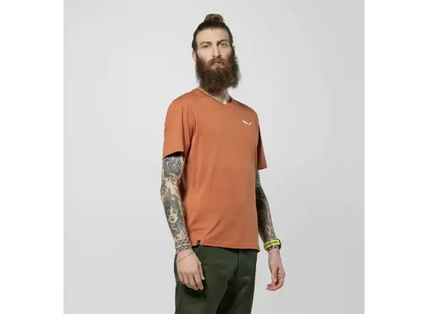 Salewa Eagle Vocab pánske tričko krátky rukáv Bombay Brown