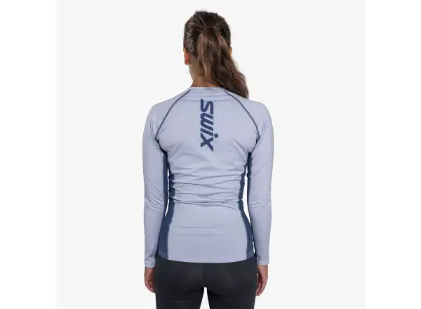 Swix RaceX Dry Pánske tričko s dlhým rukávom Heather/Lake Blue