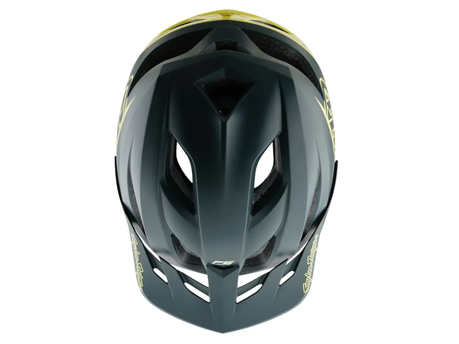 Troy Lee Designs Flowline SE prilba Badge Gray/GLO Yellow
